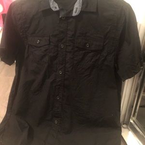 Sean John Black Button Up